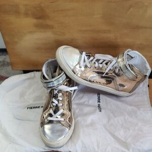 Pierre Hardy 101 Metallic Silver And Gold Size 45 With Dust Bags